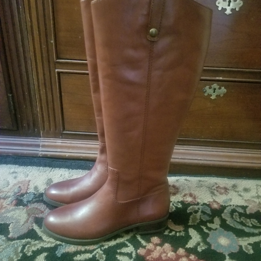 INC International Concepts Tan Riding Boots